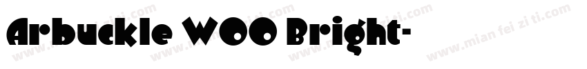 Arbuckle W00 Bright字体转换
